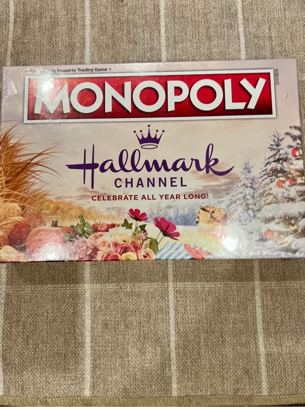 Hallmark Channel Monopoly Box - Red, Purple, Pink, Green, White
